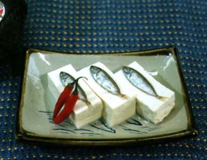 スクガラスと豆腐 （あいごの塩辛と豆腐）の写真